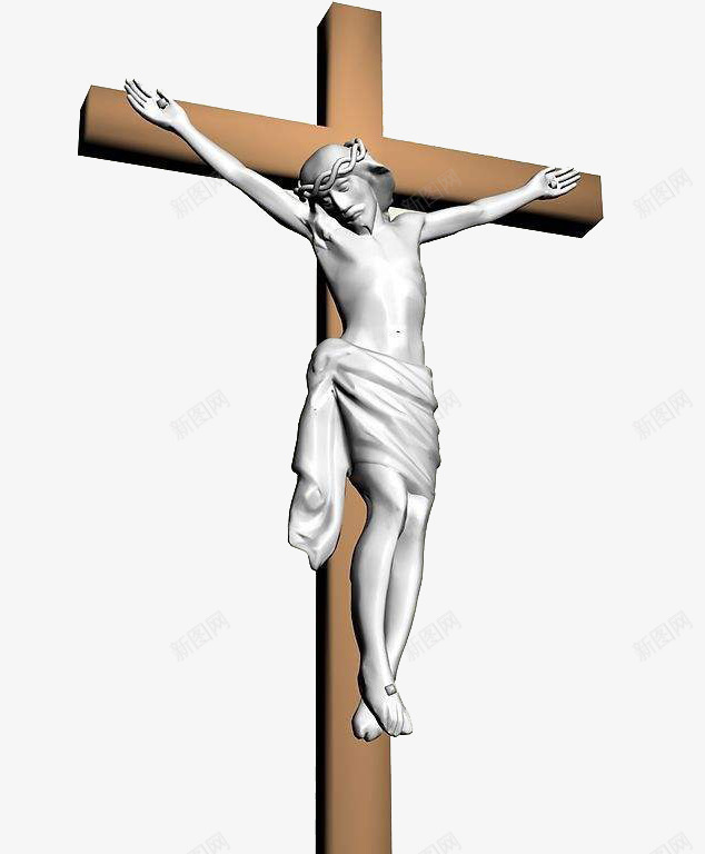 3D十字耶稣png免抠素材_新图网 https://ixintu.com 十字架 基督教 复活节 耶稣