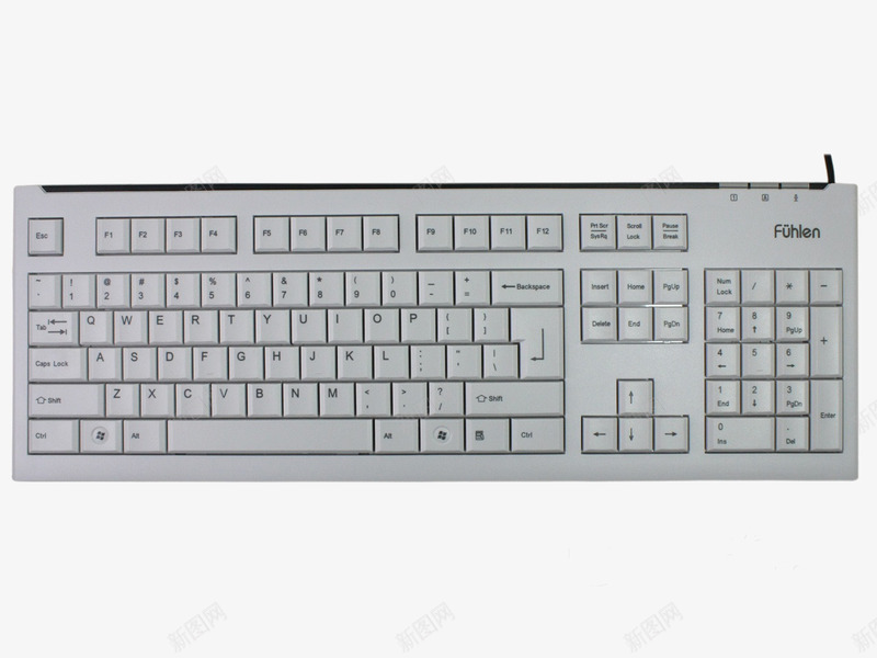 白色键盘png免抠素材_新图网 https://ixintu.com 产品实物 时尚大气 电脑配件 网吧键盘