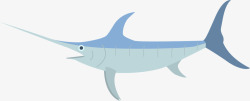 大海剑鱼灰色大海扁平剑鱼高清图片