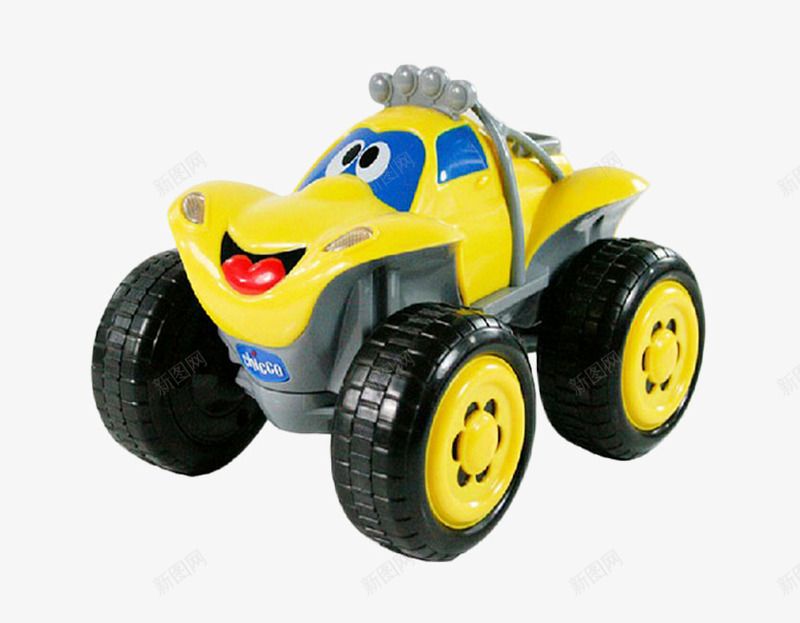 遥控玩具车片png免抠素材_新图网 https://ixintu.com 可爱的 玩具车 轮胎 遥控车 黄色的玩具车