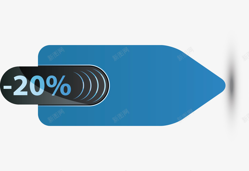 蓝色8折促销标签矢量图图标ai_新图网 https://ixintu.com 主图促销 促销 八折 商务 商场 图标 大气 标签 淘宝冬季促销 简约 蓝色 装饰 降价 矢量图