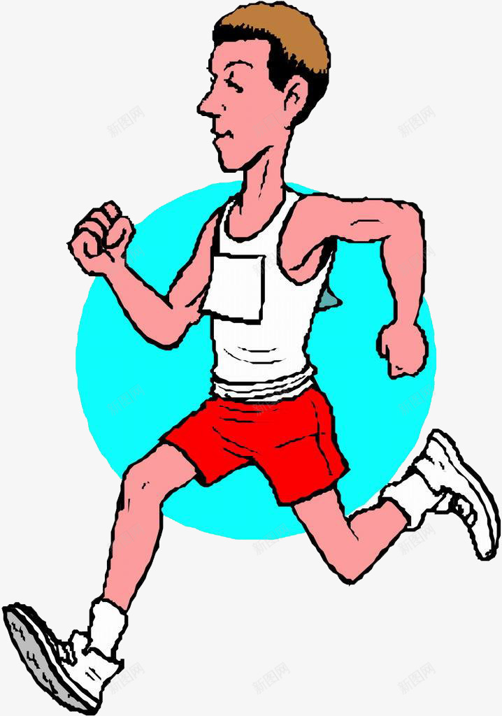 田径运动员形象png免抠素材_新图网 https://ixintu.com 卡通手绘 装饰 跑的人 运动员