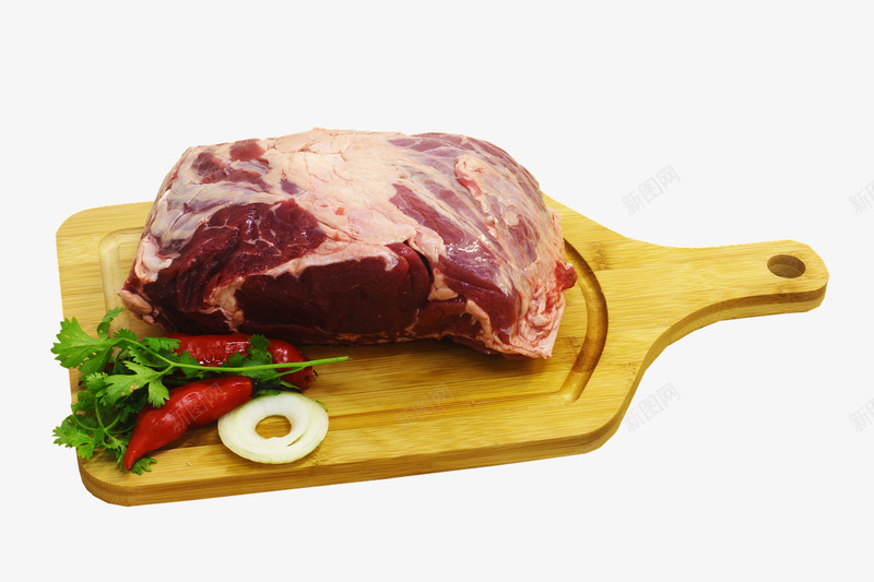菜板上的牛肉png免抠素材_新图网 https://ixintu.com 木板 牛肉 美食 肉食 菜板 餐饮