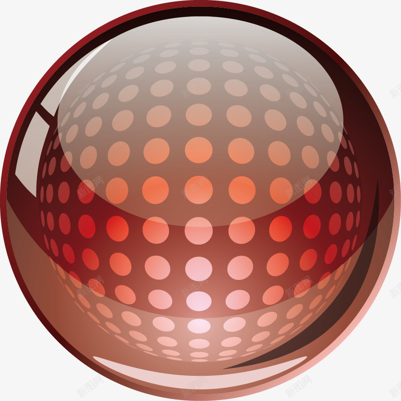 立体水晶球png免抠素材_新图网 https://ixintu.com 3D 水晶球 球体 立体