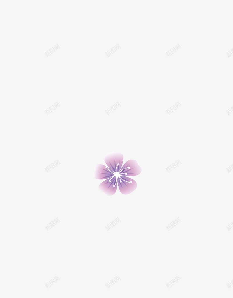 简单的花瓣png免抠素材_新图网 https://ixintu.com 淡紫色 简单 花瓣 花蕊