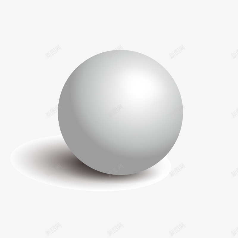 3D球矢量图eps免抠素材_新图网 https://ixintu.com 灰色的球 高清 矢量图