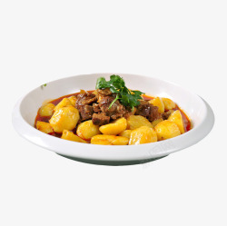 产品实物土豆块土豆烧牛肉素材