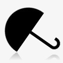 雨伞标图标png_新图网 https://ixintu.com UI图标 图标 图标元素 雨伞设计图标 黑白图标