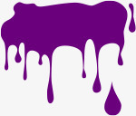 紫色颜料滴落png免抠素材_新图网 https://ixintu.com 滴落 紫色 颜料