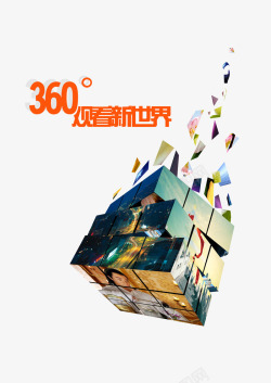 360度观看世界素材