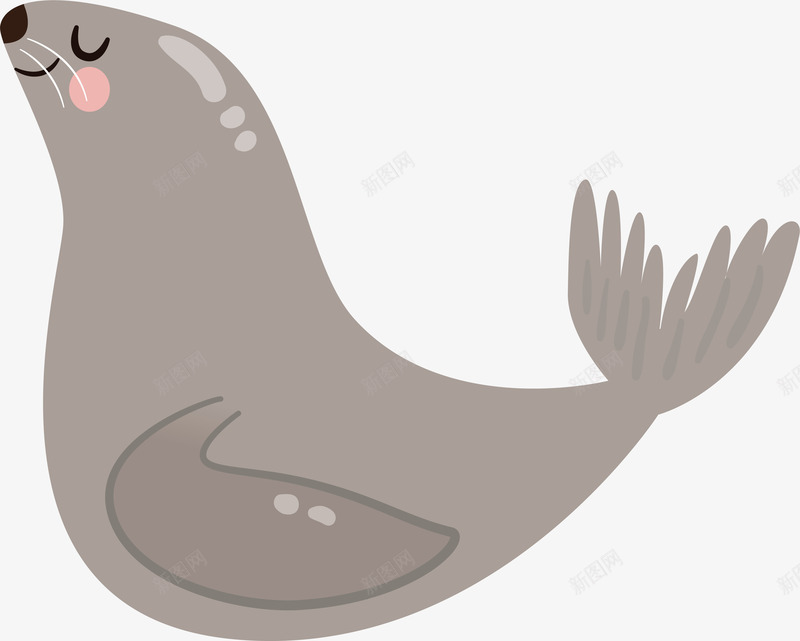 表演节目的海狮png免抠素材_新图网 https://ixintu.com 可爱海狮 海洋公园 海狮 海狮表演 灰色海狮 矢量png 表演节目