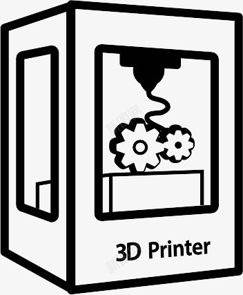 打印机3dprintericons图标png_新图网 https://ixintu.com 3D printer 打印机