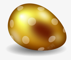 圆点彩蛋复活节金色大气彩蛋高清图片