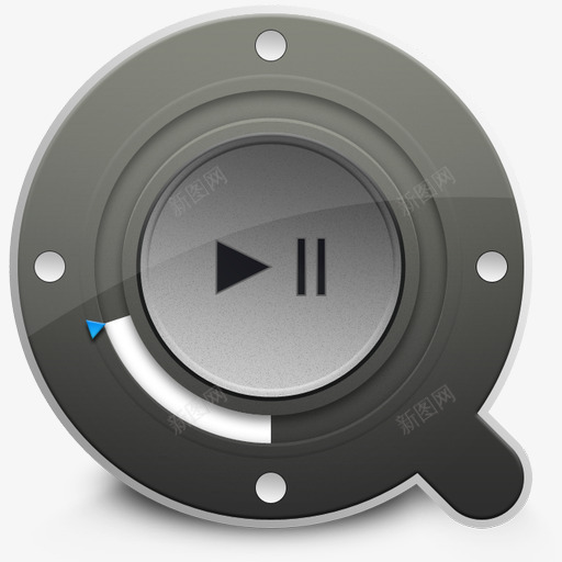 灰色音乐播放器按钮图标png_新图网 https://ixintu.com 图标 按钮 播放器 灰色 音乐