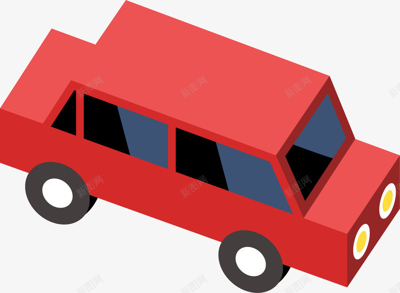 手绘红色汽车卡车png免抠素材_新图网 https://ixintu.com 手绘汽车 水彩 玩具卡车 简约 红色汽车 轮胎