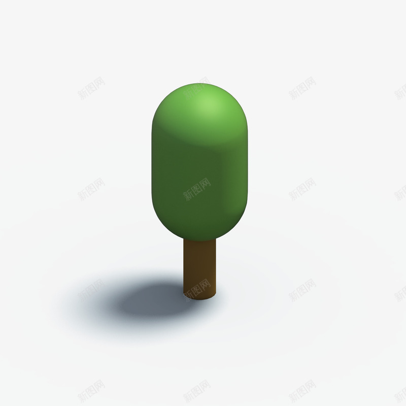 可爱的矮树3D模型png免抠素材_新图网 https://ixintu.com 卡通 可爱 树木 植物 灌木 立体 等轴3D 高清 高端