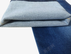 纯棉布料优质纺织纯棉牛仔裤面料材质特写高清图片