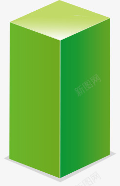正方形花框绿色长方形图标图标