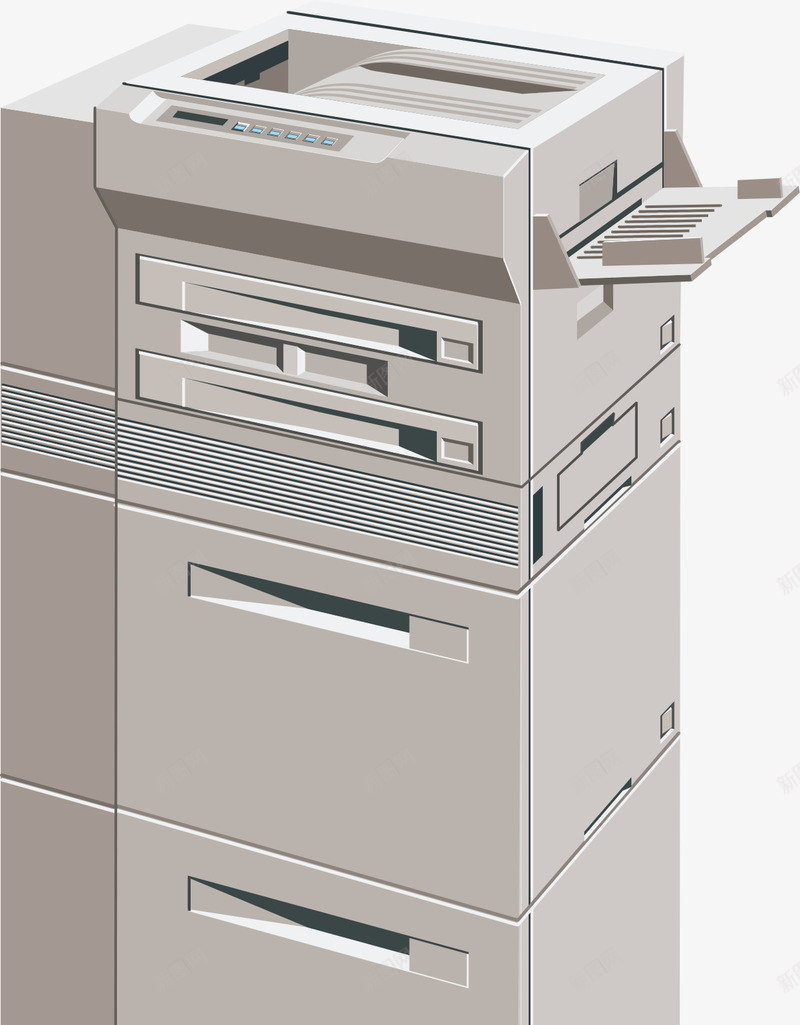 立式打印机矢量图eps免抠素材_新图网 https://ixintu.com 3D打印机 卡通 微信打印机 打印机 打印机耗材 立式 针式打印机 矢量图