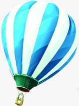 蓝白色开学季氢气球素材