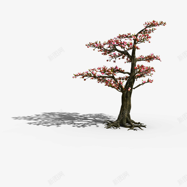 游戏中的3D桃花树png免抠素材_新图网 https://ixintu.com 3D树木 树木 桃花树 游戏 游戏场景 游戏树 电子游戏