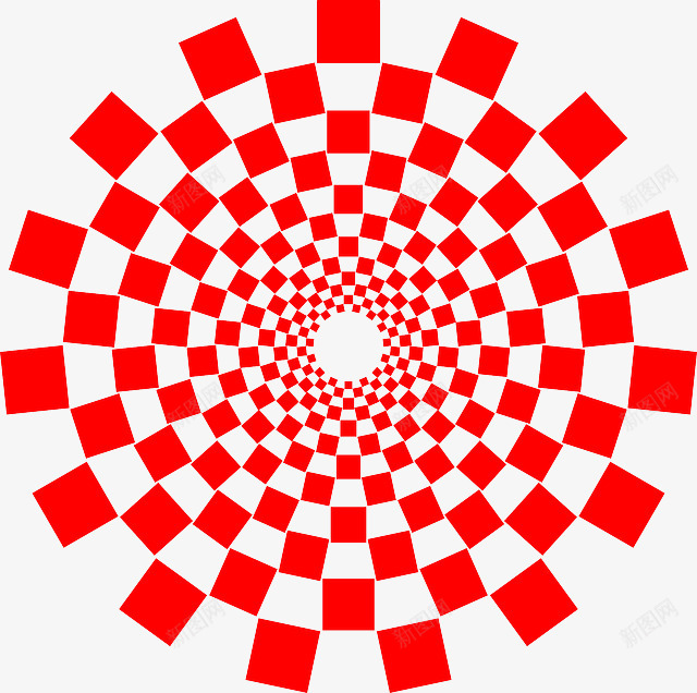 红色螺旋图png免抠素材_新图网 https://ixintu.com 不规则图形 效果图 红色图 螺旋图