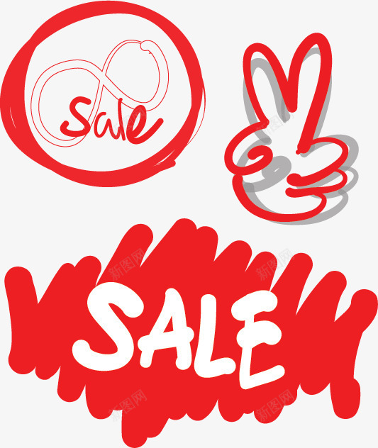 SALE矢量图eps免抠素材_新图网 https://ixintu.com SALE 动感 吊牌 商场打折字 底纹 打折 折扣 挂牌 标签矢量图 红色折扣 边框便签标签 矢量图