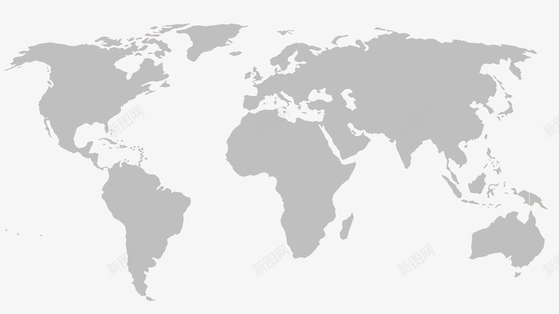 灰色的地图png免抠素材_新图网 https://ixintu.com 地图 外国 灰色 白色