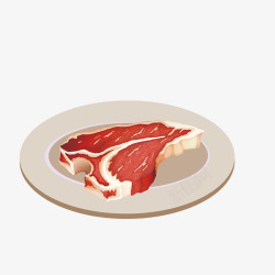 肉松饼条排骨大鱼大肉食材矢量图高清图片