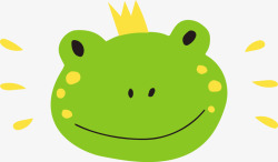 青蛙儿童画手绘卡通儿童画动物青蛙矢量图高清图片
