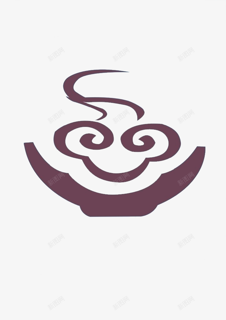 茶杯装饰png免抠素材_新图网 https://ixintu.com 形象图案 紫色 餐饮装饰