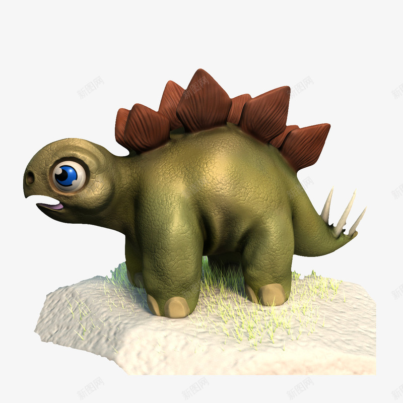 可爱3D恐龙png免抠素材_新图网 https://ixintu.com 3D恐龙 动物 可爱3D恐龙 大眼睛恐龙 恐龙 石头