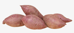 俯拍紫薯粉海报农家紫色红薯高清图片