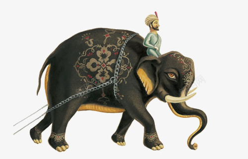 骑大象的印度人png免抠素材_新图网 https://ixintu.com 买买提 动物 卡通 印度 大象 异域风情 民族风 飞毯
