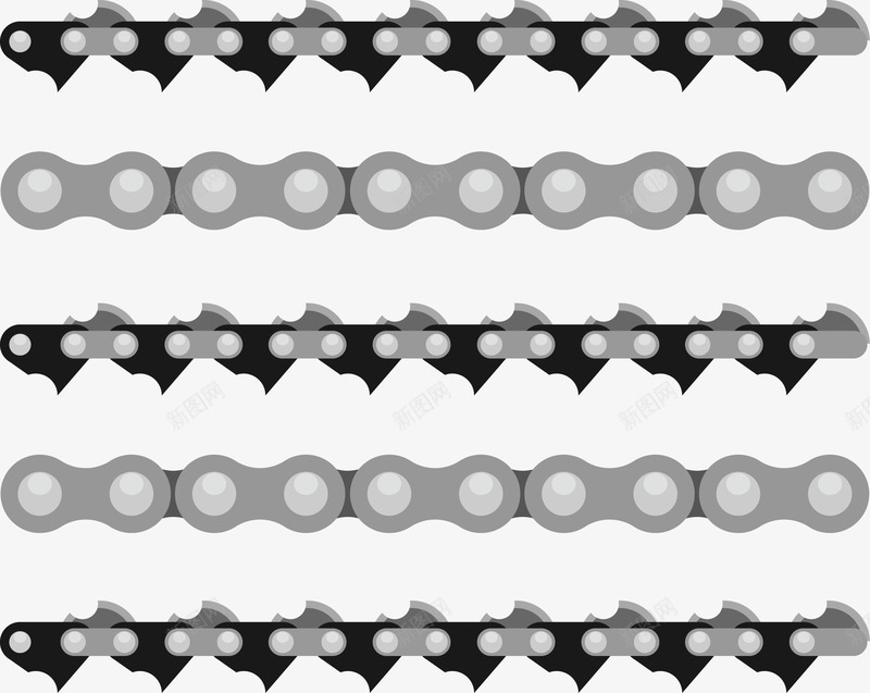 各种链条矢量图ai免抠素材_新图网 https://ixintu.com 各种链条 灰色链条 矢量链条 自行车 自行车链条 链条 矢量图