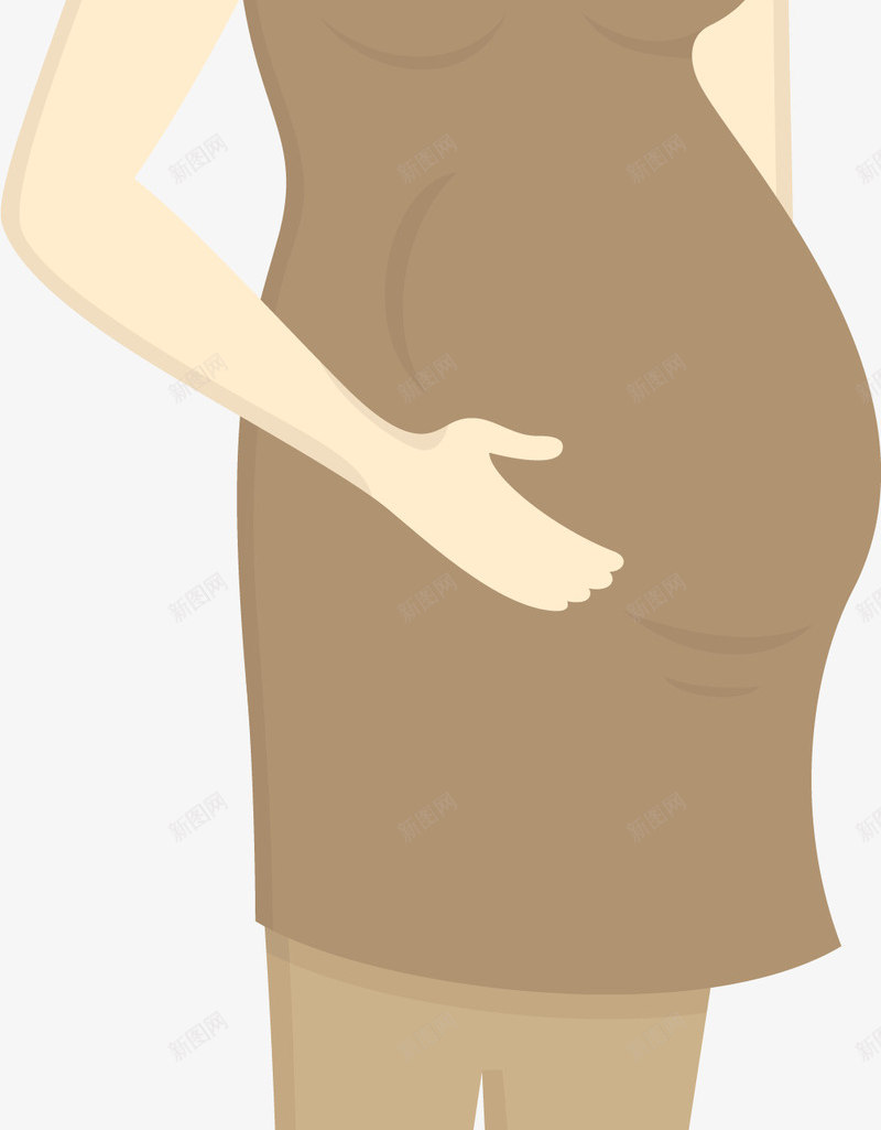 短发孕妇png免抠素材_新图网 https://ixintu.com 孕妇 孕妇卡通 孕妇手绘 孕妈妈卡通 怀孕女人 短发