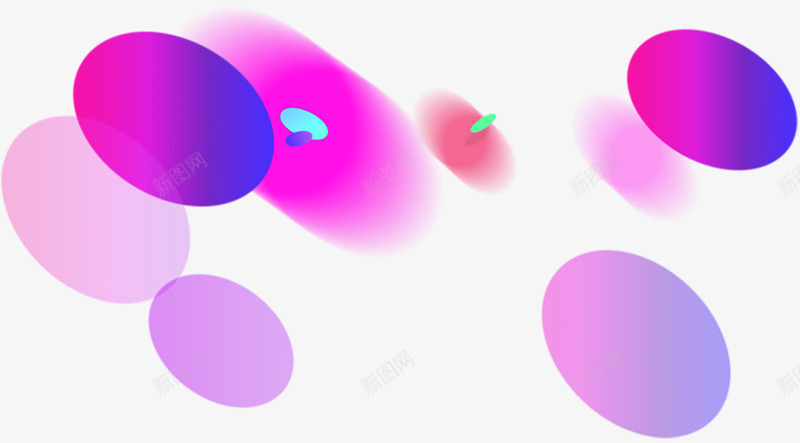 蓝紫色双十一装饰png免抠素材_新图网 https://ixintu.com 创意 抽象 时尚元素 紫色