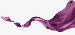 紫色梦幻绸带装饰图案素材