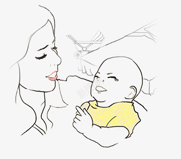 妈妈和儿子png免抠素材_新图网 https://ixintu.com 人物 儿子 卡通人物 妈妈 插画