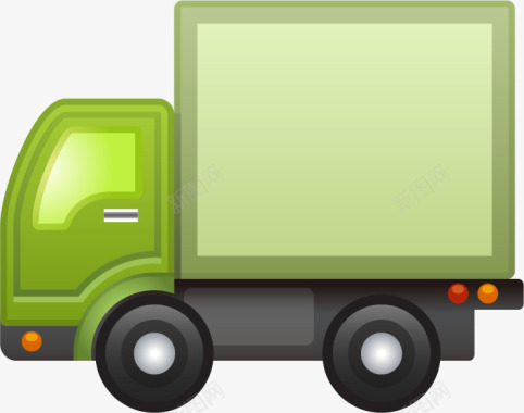 绿色集装箱车子图标图标