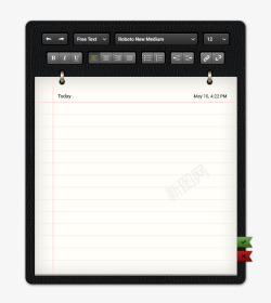 记事本界面记事本图标高清图片