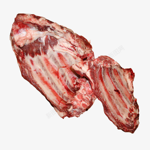 牛肉骨架png免抠素材_新图网 https://ixintu.com 产品实物 牛肉块 生牛肉 肉类食品 菜市场 食物 鲜肉