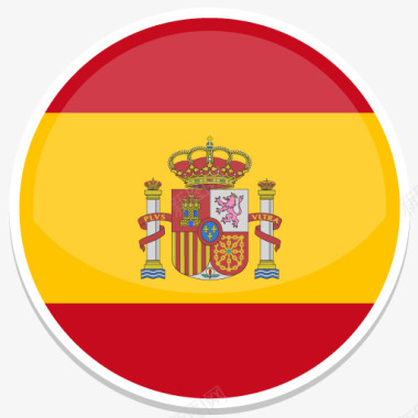 西班牙FlatRoundWorldFlagicons图标图标