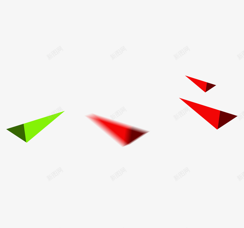 不规则方块psd免抠素材_新图网 https://ixintu.com 三角方块 不规则图形 不规则方块 红色 青绿色