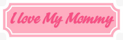 妈妈快乐我爱妈妈粉色标签高清图片