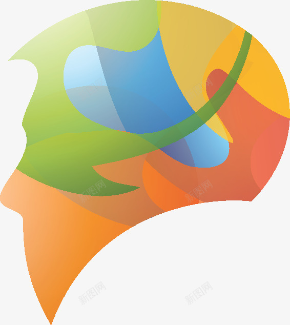 彩色科幻人脑矢量图图标ai_新图网 https://ixintu.com 3D Logo 图表 时尚 电子 科技 矢量图