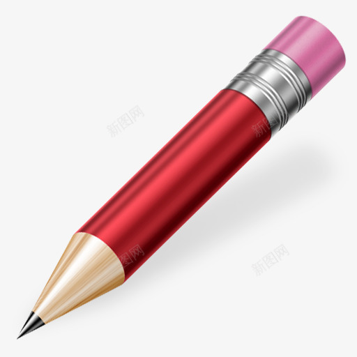 3D红色铅笔png免抠素材_新图网 https://ixintu.com 3d 红色 铅笔 高清