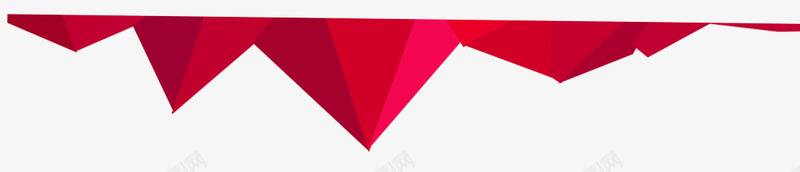 不规则三角形png免抠素材_新图网 https://ixintu.com 不规则图形 大红色 立体三角形