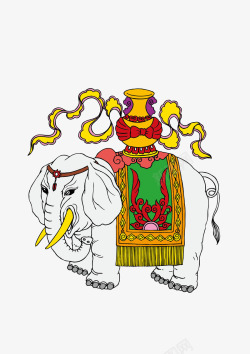 传统大象名族风图案素材