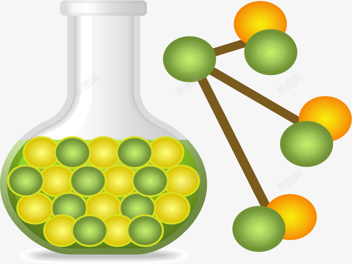 化学试验瓶子图标png_新图网 https://ixintu.com UI 分子结构 卡通 图标 手绘 瓶子 研究 科研